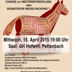 Plakat TTIP Pettenbach 15. April 2015